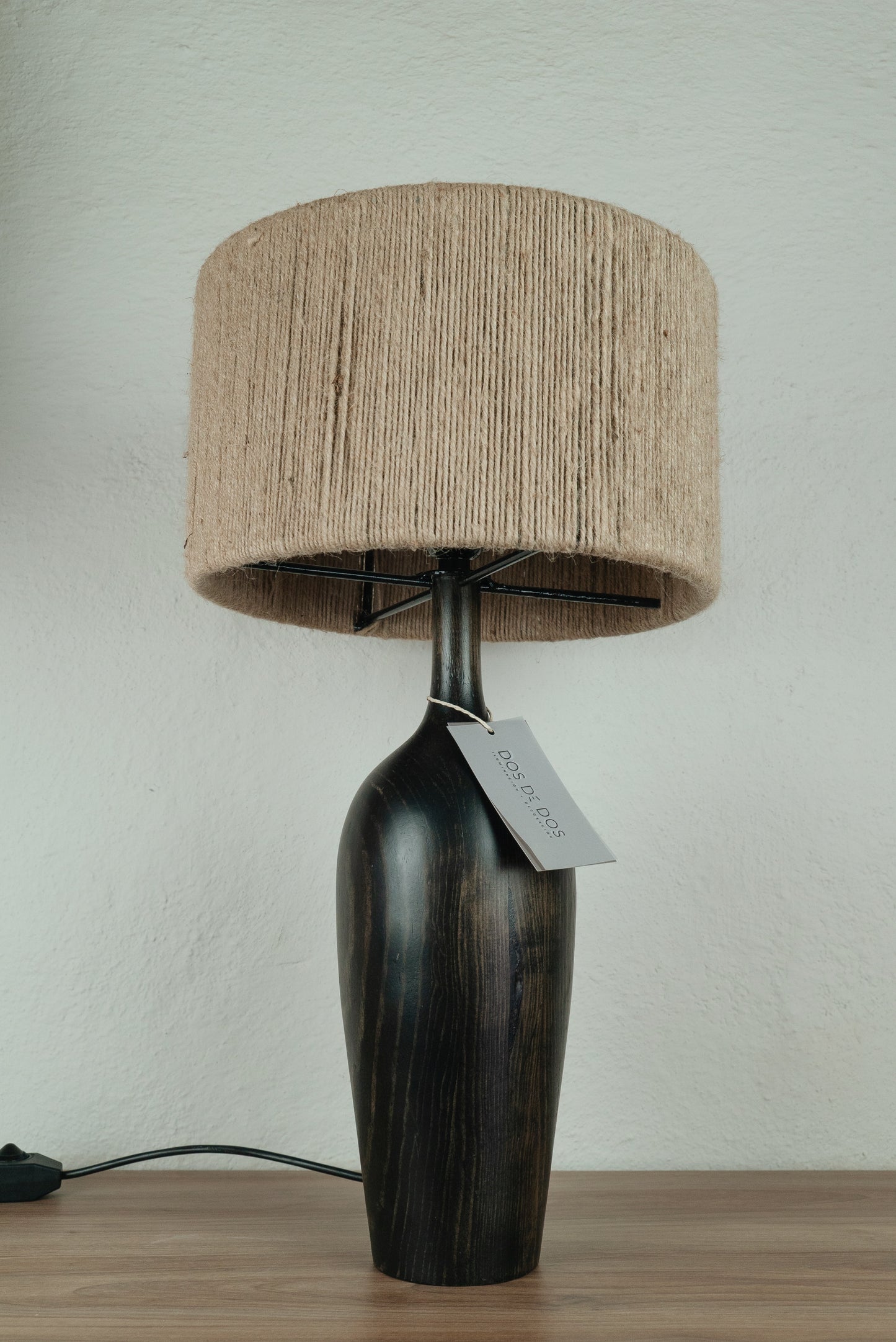 Lámpara De Madera Negro