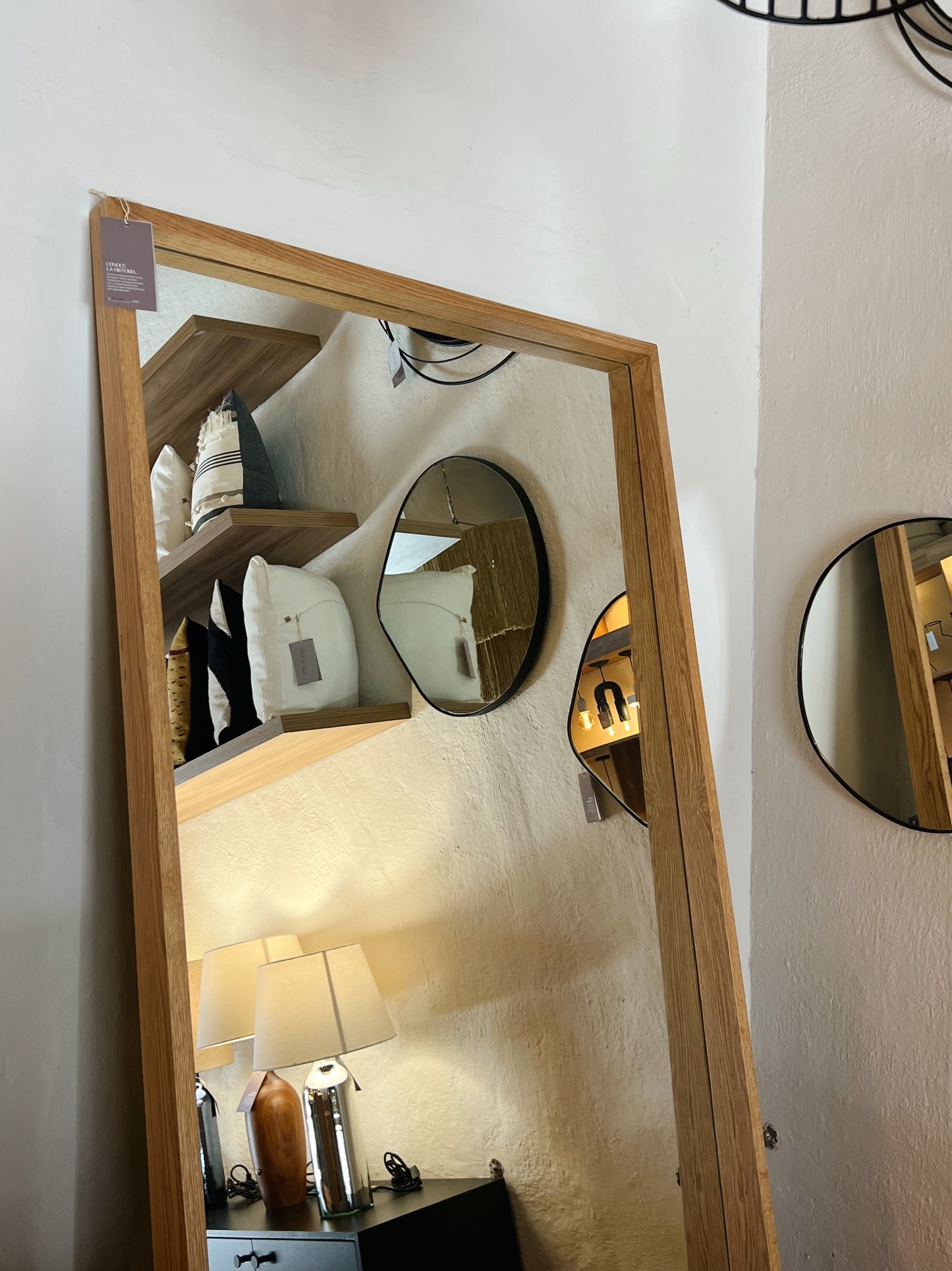 Espejo De Piso Madera
