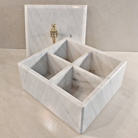 Caja de té blanca
