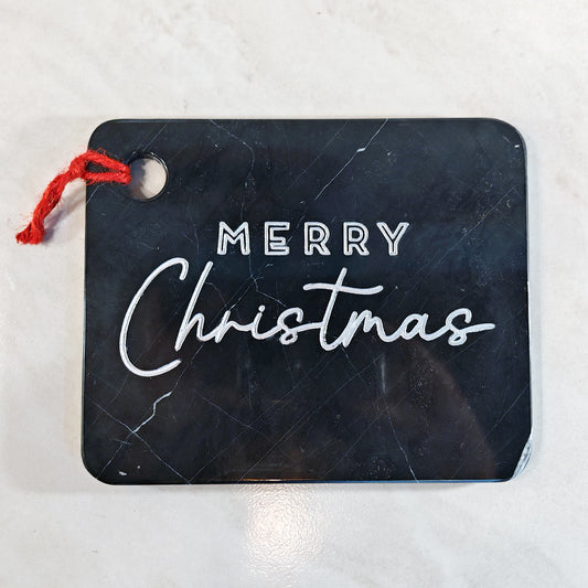 Tabla "Merry Christmas" Negra