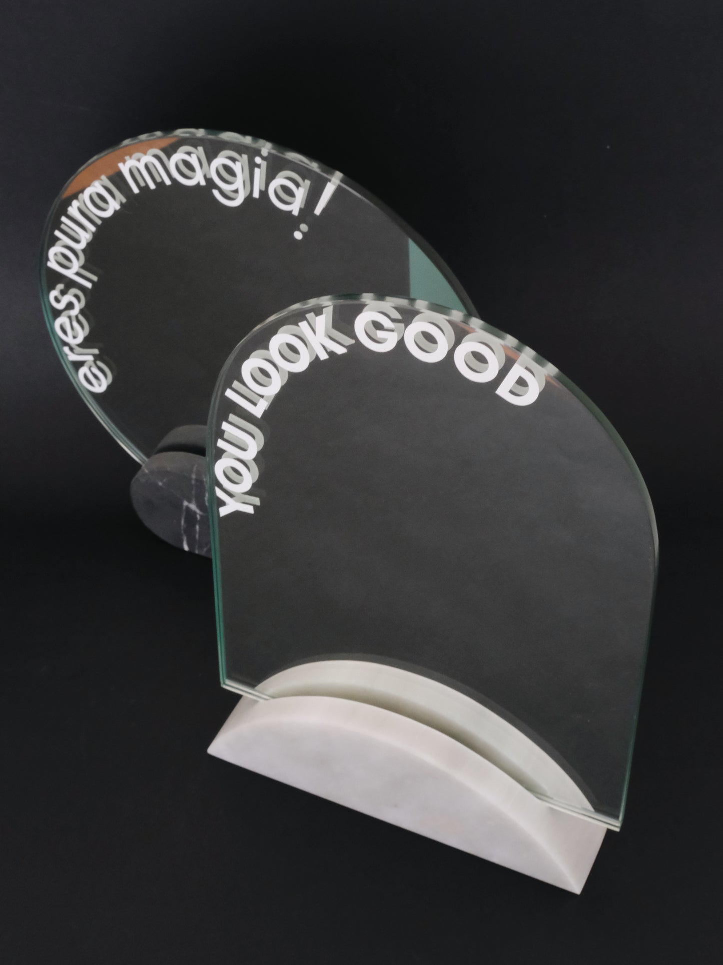 Espejo de Mesa Media Luna