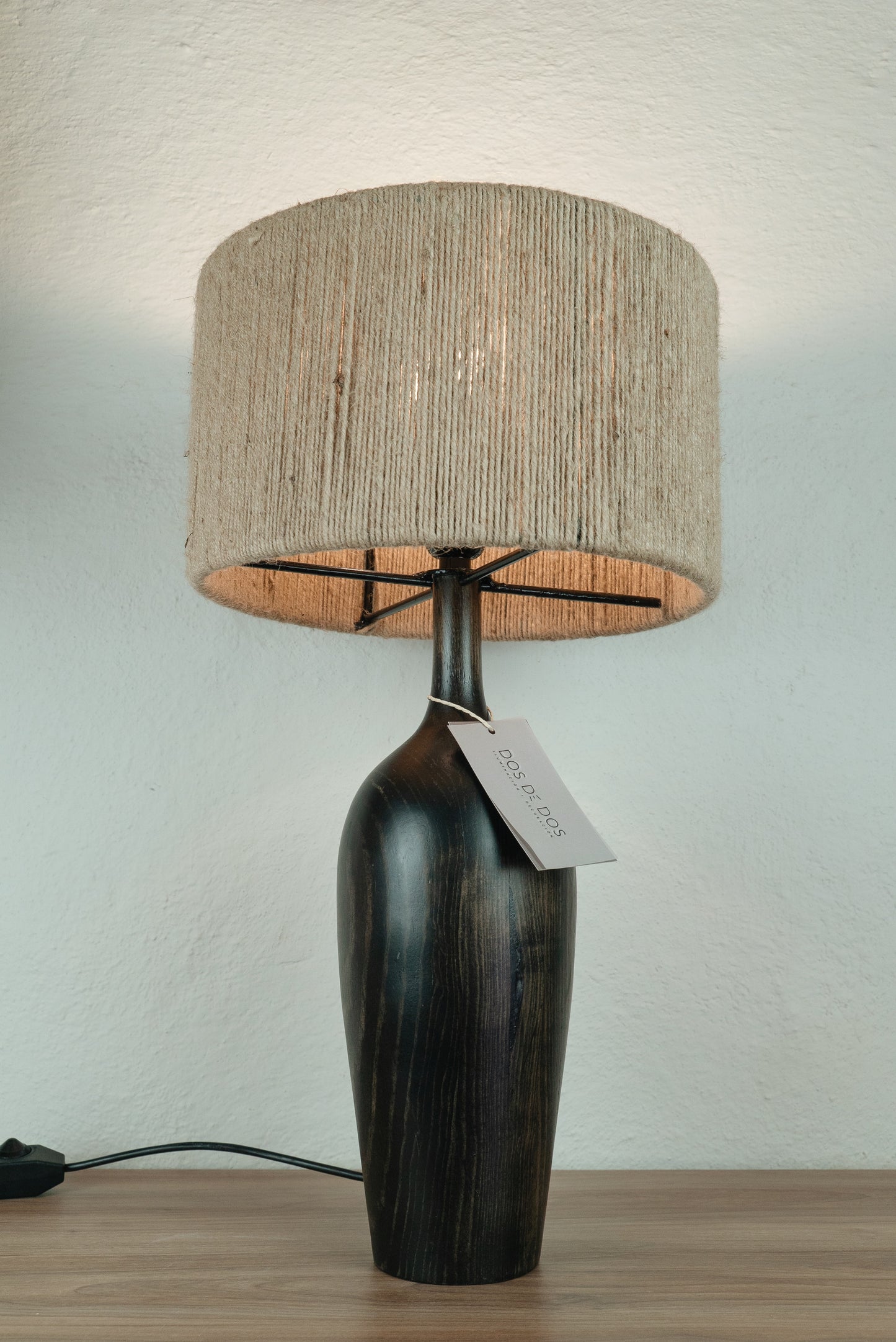 Lámpara De Madera Negro